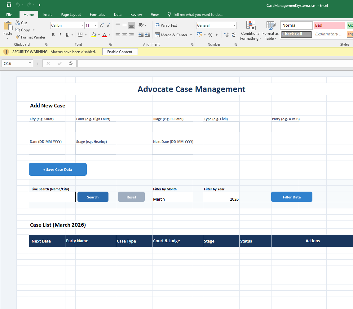 Case Management Tool